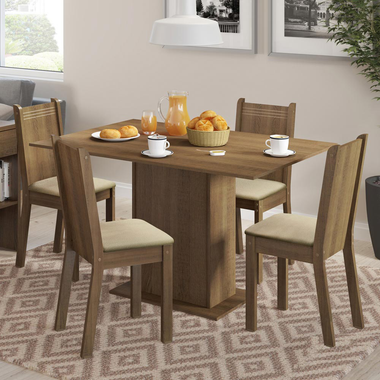 Juego de Comedor Lexy con 4 Sillas