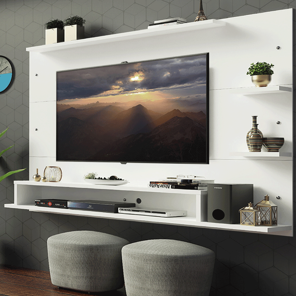 Centro de Entretenimiento Panel para TV Alfa Hasta 60 Pulgadas Blanco
