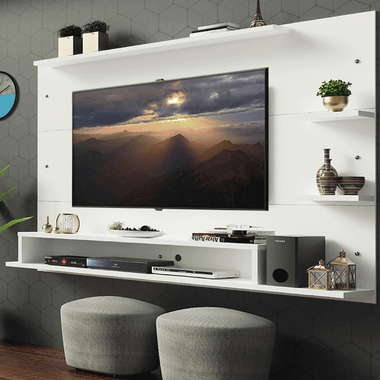 Centro de Entretenimiento Panel para TV Alfa Hasta 60 Pulgadas Blanco