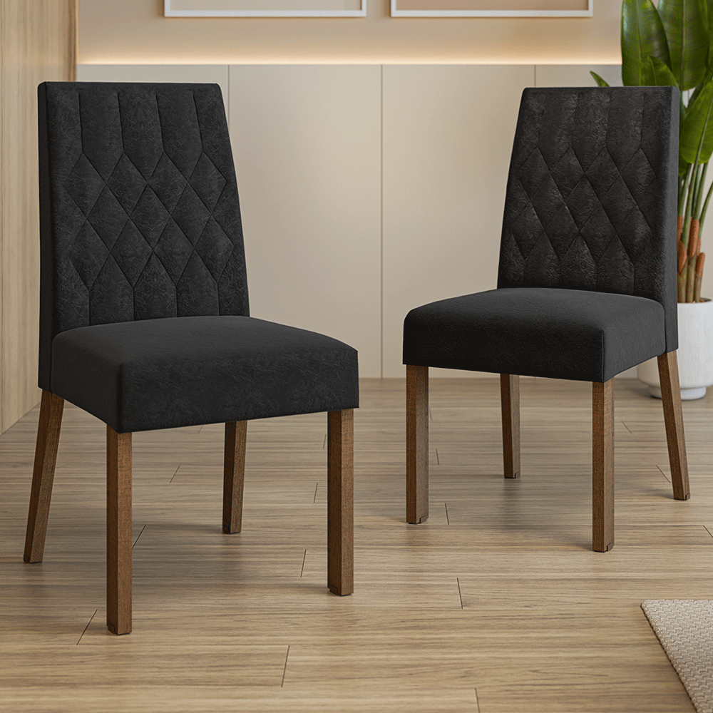Kit 2 Sillas de Comedor Madesa 4256 Oxford