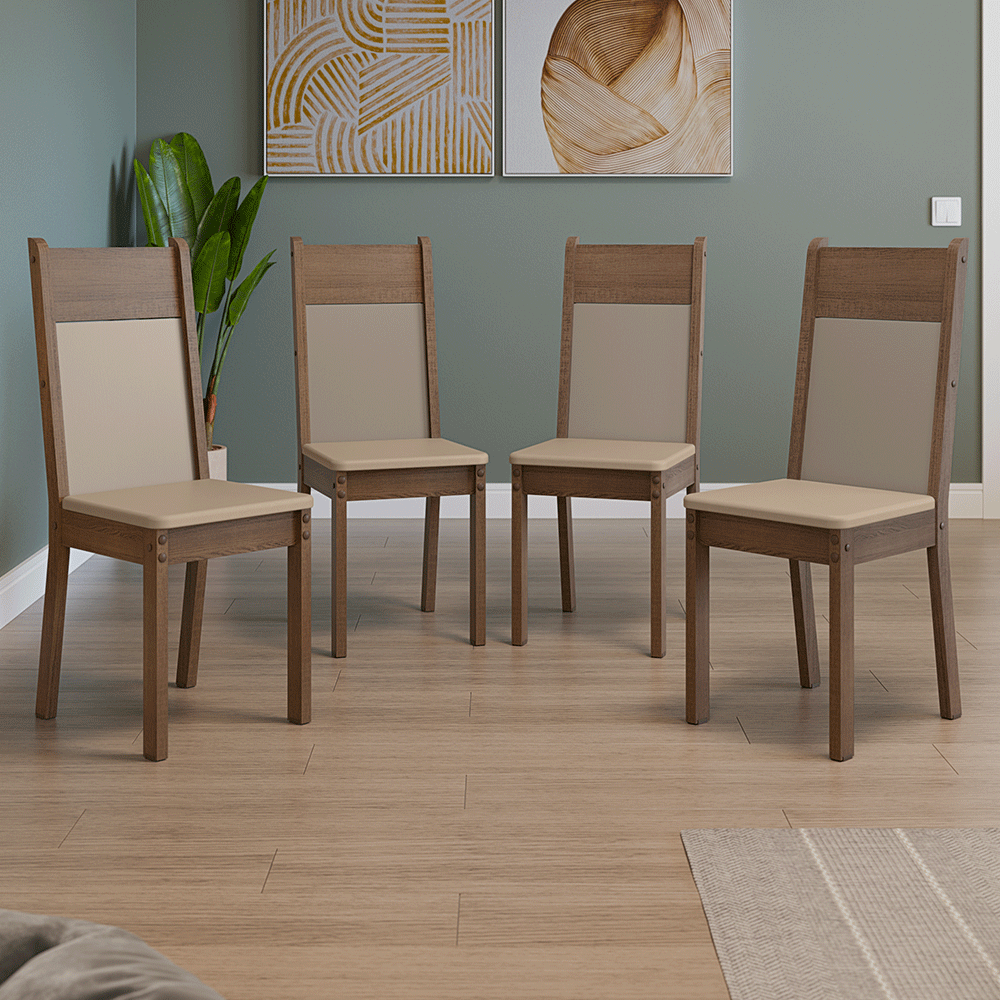 Kit de 4 Sillas de Comedor 4280