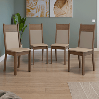 Kit de 4 Sillas de Comedor 4280