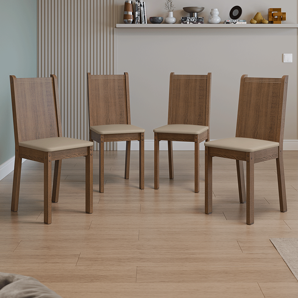 Kit de 4 Sillas de Comedor 4290
