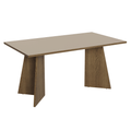 Mesa de Comedor Rectangular 6 Puestos MarrónCrema