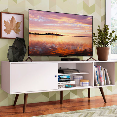 Centro de Entretenimiento Mesa para TV Cairo Hasta 65 Pulgadas - Blanco