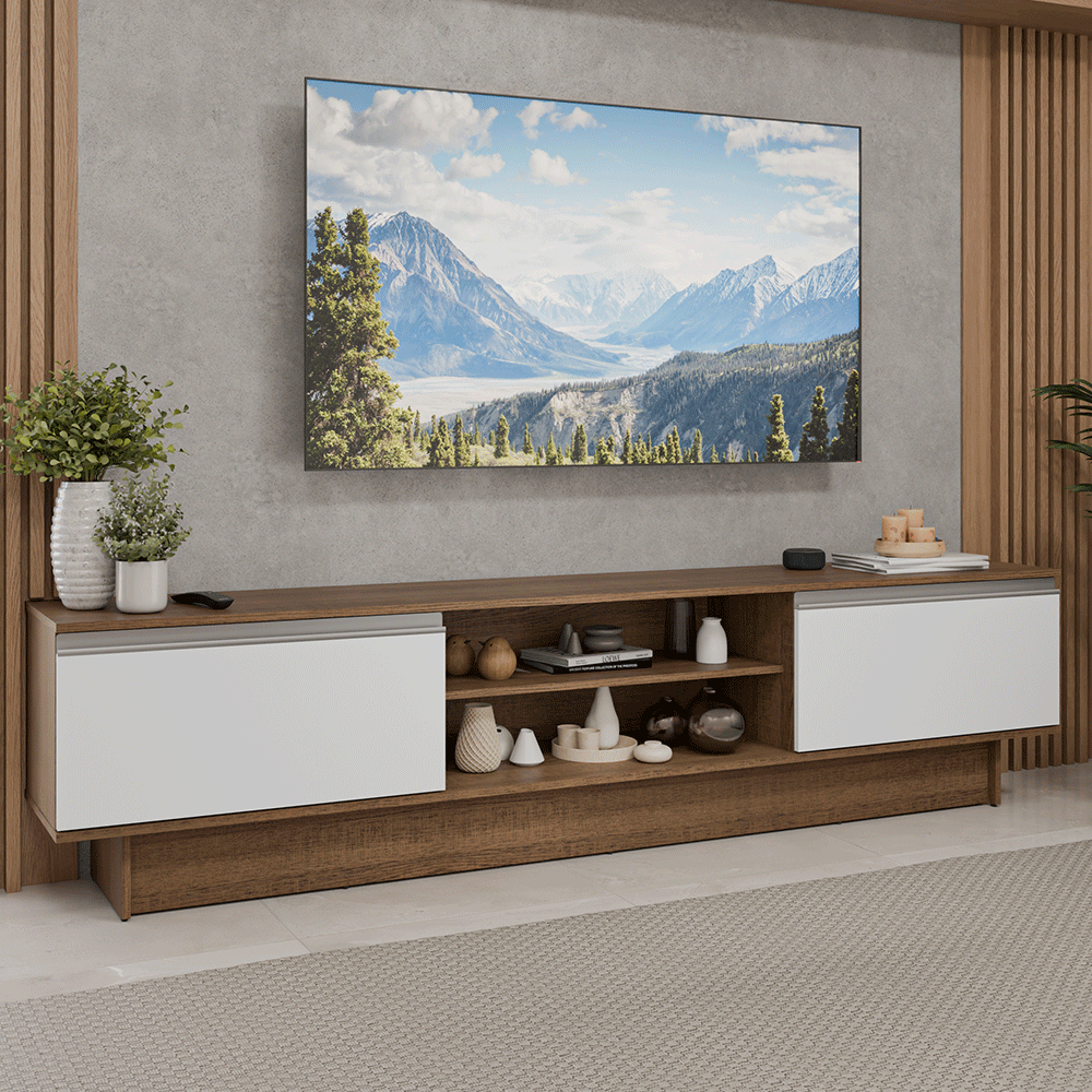 Centro de Entretenimiento Mesa para TV Glamy Hasta 80 Pulgds