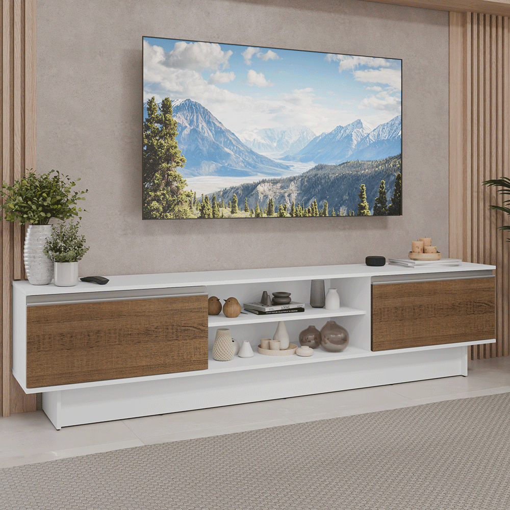 Centro de Entretenimiento Mesa para TV Glamy Hasta 80 Pulgds