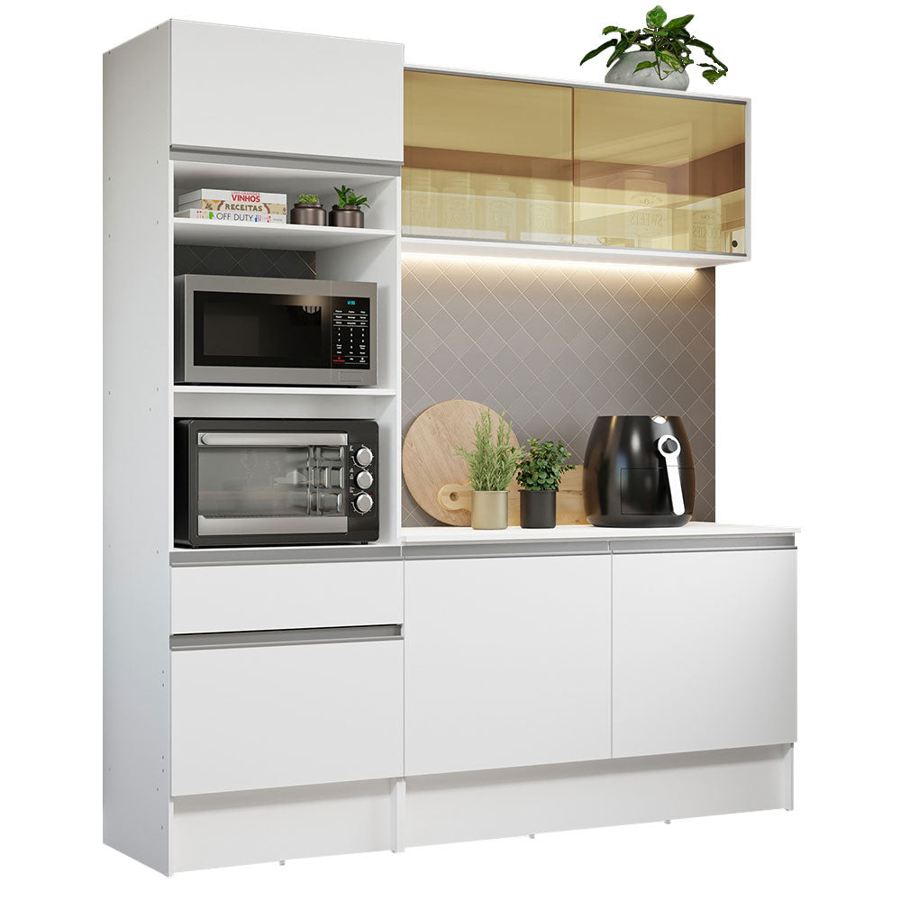 Cocina Integral Diamante 1.80 m con Encimera Blanco