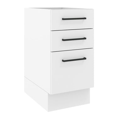 Mueble de Cocina Bajo Agata 3 Cajones 40 cm x 60 cm sin Encimera Blanco