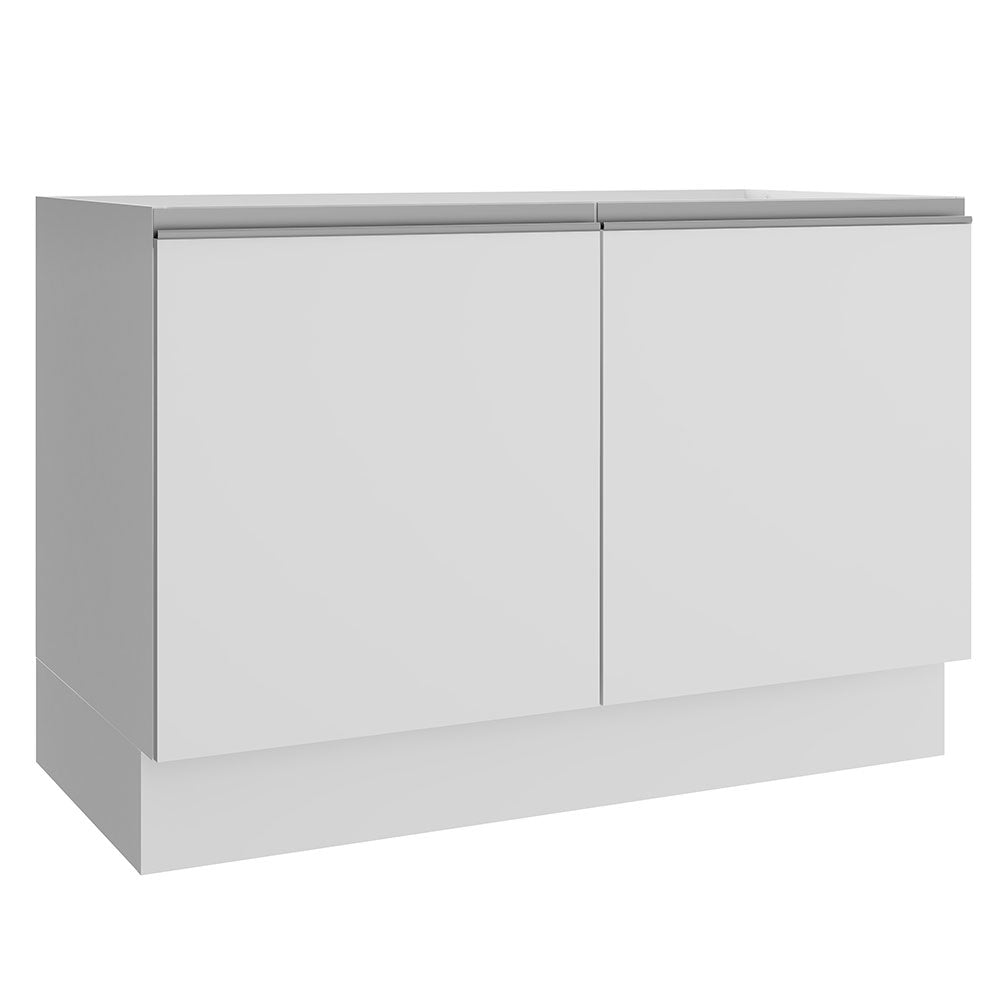 Mueble de Cocina Bajo Glamy 1.20 Metros 2 Puertas Blanco