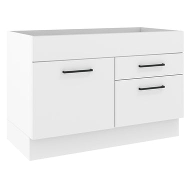 Mueble de Cocina Bajo Agata 1.20 m 1 Puerta 2 Cajones Blanco
