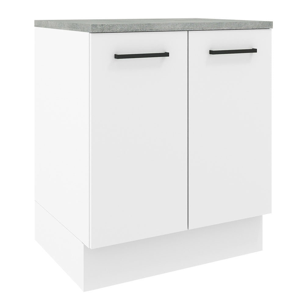 Mueble de Cocina Bajo Agata 70 cm 2 Puertas Blanco