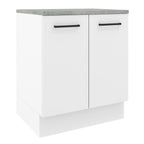 Mueble de Cocina Bajo Agata 70 cm 2 Puertas Blanco