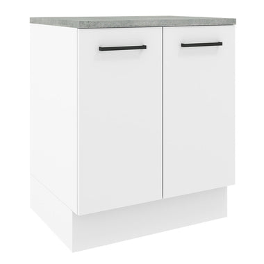 Mueble de Cocina Bajo Agata 70 cm 2 Puertas Blanco