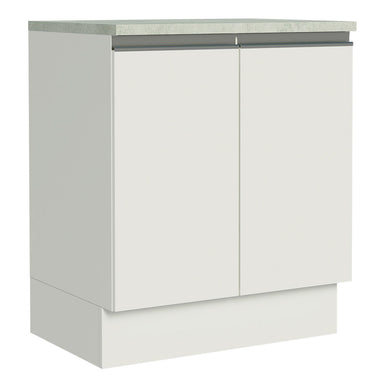 Mueble de Cocina Bajo Glamy 70 cm 2 Puertas Blanco