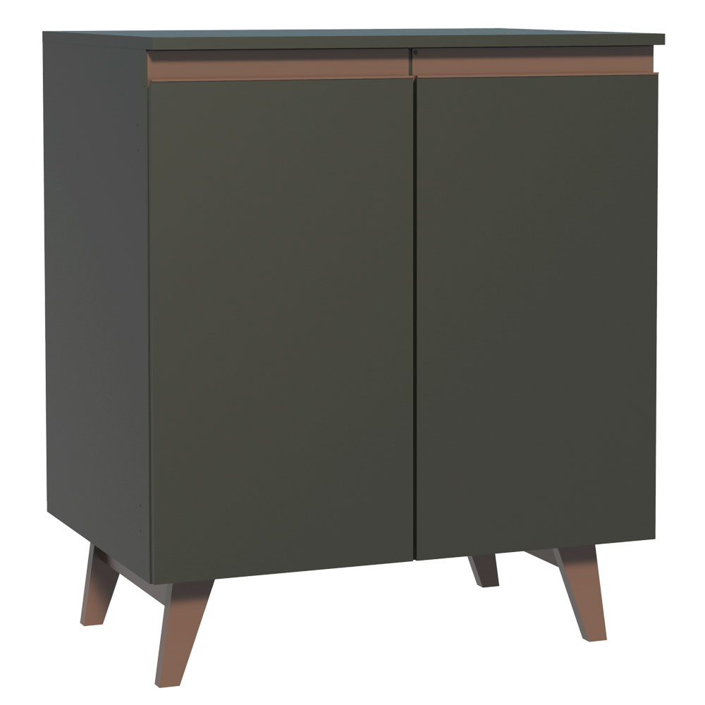 Mueble de Cocina Bajo Reims 70 cm 2 Puertas Negro