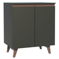 Mueble de Cocina Bajo Reims 70 cm 2 Puertas Negro