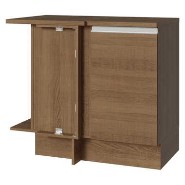 Mueble de Cocina Bajo de Esquina Glamy 1 Puerta Marrón