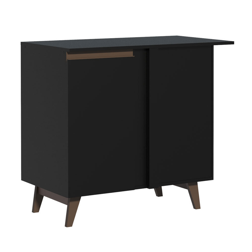 Mueble de Cocina Bajo de Esquina Reims 1 Puerta Negro