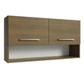 Mueble de Cocina Superior Emilly 1.05 m 2 Puertas 1 Nicho Marrón