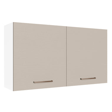 Mueble de Cocina Superior Agata 1.20 Metros 2 Puertas Blanco/Crema