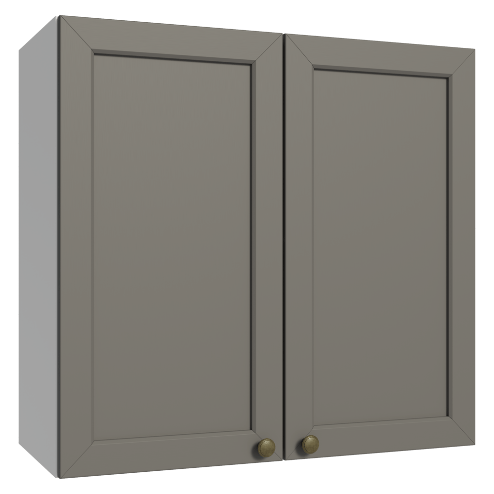 Mueble de Cocina Superior Vik 70 cm 2 Puertas Blanco/Gris