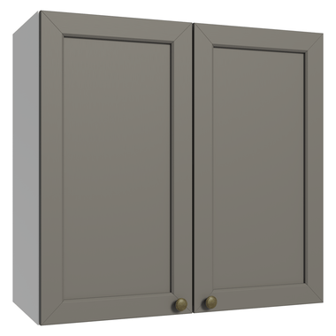 Mueble de Cocina Superior Vik 70 cm 2 Puertas Blanco/Gris