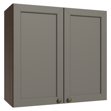 Mueble de Cocina Superior Vik 70 cm 2 Puertas Marrón/Gris