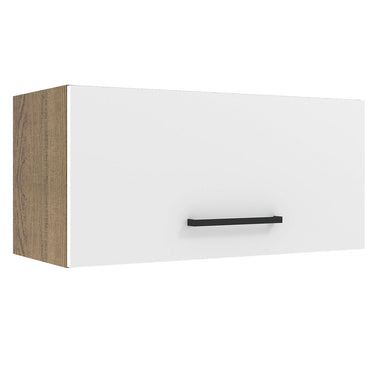 Mueble de Cocina Superior Agata 70 cm 1 Puerta Abatible Marrón/Blanco