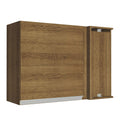 Mueble de Cocina Superior de Esquina Glamy 1 Puerta Marrón