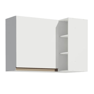 Mueble de Cocina Superior de Esquina Reims 1 Puerta 3 Nichos Blanco