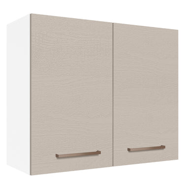 Mueble de Cocina Superior Agata 80 cm 2 Puertas Blanco/Crema