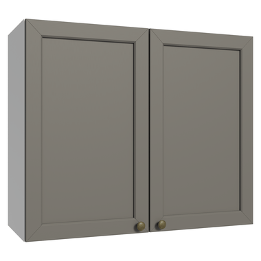 Mueble de Cocina Superior Vik 80 cm 2 Puertas Blanco/Gris