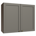 Mueble de Cocina Superior Vik 80 cm 2 Puertas Marrón/Gris