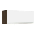 Mueble de Cocina Superior Glamy 80 cm 1 Puerta Abatible Marrón/Blanco