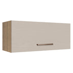 Mueble de Cocina Superior Agata 80 cm 1 Puerta Abatible Marrón/Crema