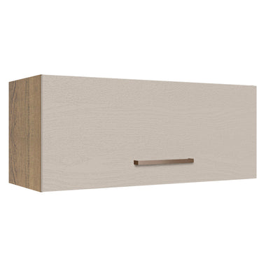Mueble de Cocina Superior Agata 80 cm 1 Puerta Abatible Marrón/Crema