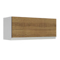 Mueble de Cocina Superior Glamy 80 cm 1 Puerta Abatible Blanco/Marrón