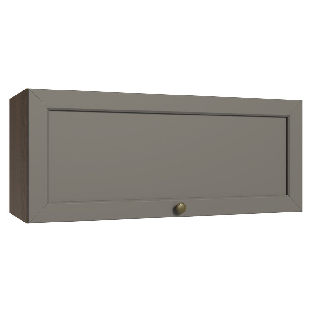 Mueble de Cocina Superior Vik 80 cm 1 Puerta Abatible Marrón/Gris