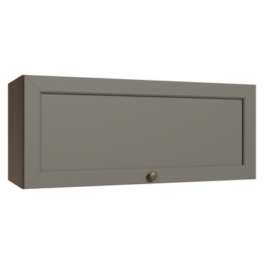 Mueble de Cocina Superior Vik 80 cm 1 Puerta Abatible Marrón/Gris