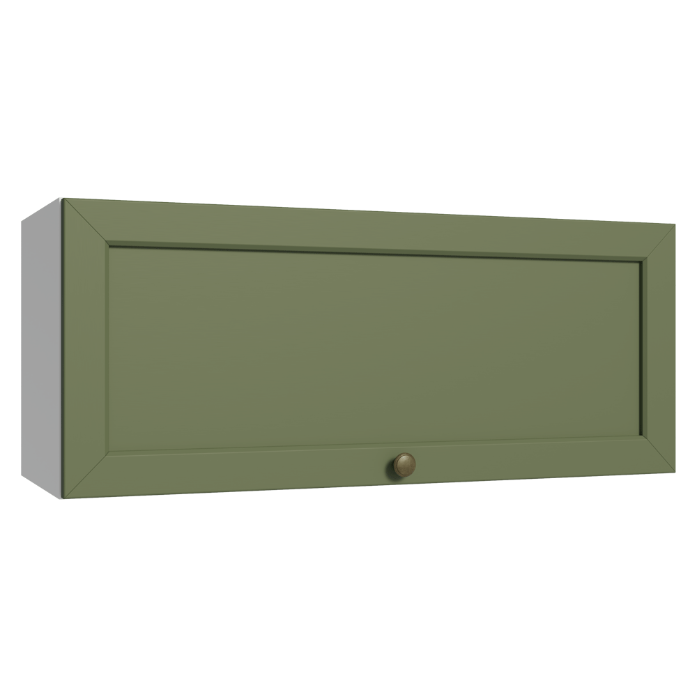 Mueble de Cocina Superior Vik 80 cm 1 Puerta Abatible Blanco/Verde