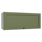 Mueble de Cocina Superior Vik 80 cm 1 Puerta Abatible Blanco/Verde