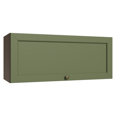 Mueble de Cocina Superior Vik 80 cm 1 Puerta Abatible Marrón/Verde