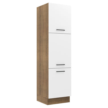 Mueble de Cocina Armario Vertical Agata 3 Puertas Marrón/Blanco