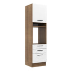 Mueble de Cocina para Hornos Agata 60 cm Marrón/Blanco