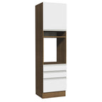 Mueble de Cocina para Hornos Glamy 60 cm Marrón/Blanco