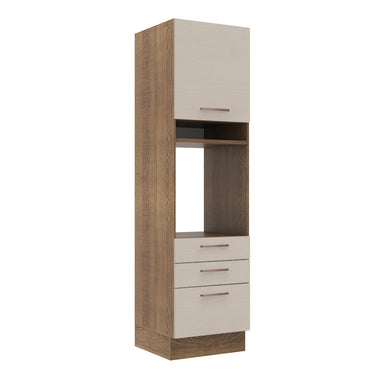 Mueble de Cocina para Hornos Agata 60 cm Marrón/Crema