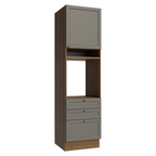 Mueble de Cocina para Hornos Vik 60 cm Marrón/Gris
