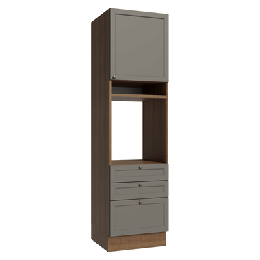 Mueble de Cocina para Hornos Vik 60 cm Marrón/Gris