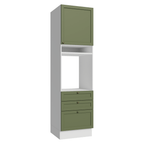 Mueble de Cocina para Hornos Vik 60 cm Blanco/Verde